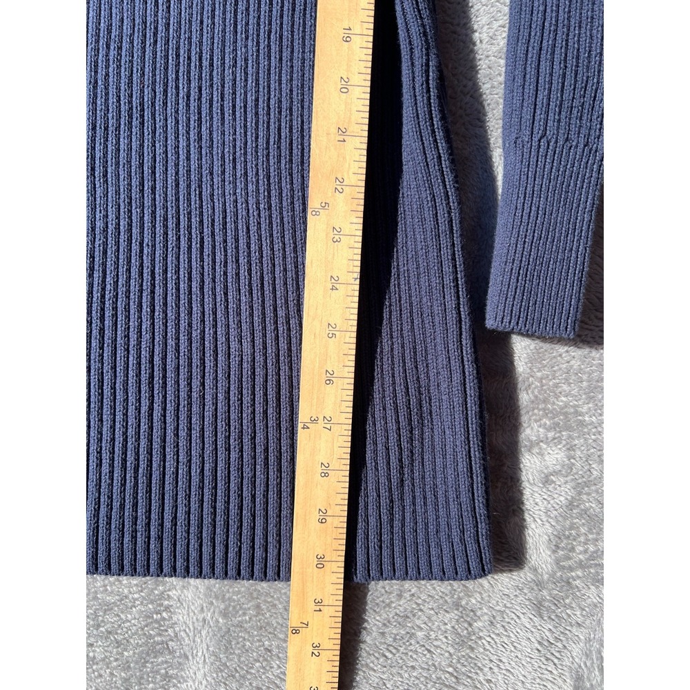Free People Beach Sweater Tunic Womens Size Medium Dark Blue Midi Alba - Picture 3 of 8